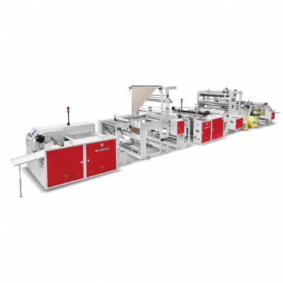 Fully Automatic Draw Tape Garbage Bag Making Machine For Overlap&perforation Bag-on-roll Without Core